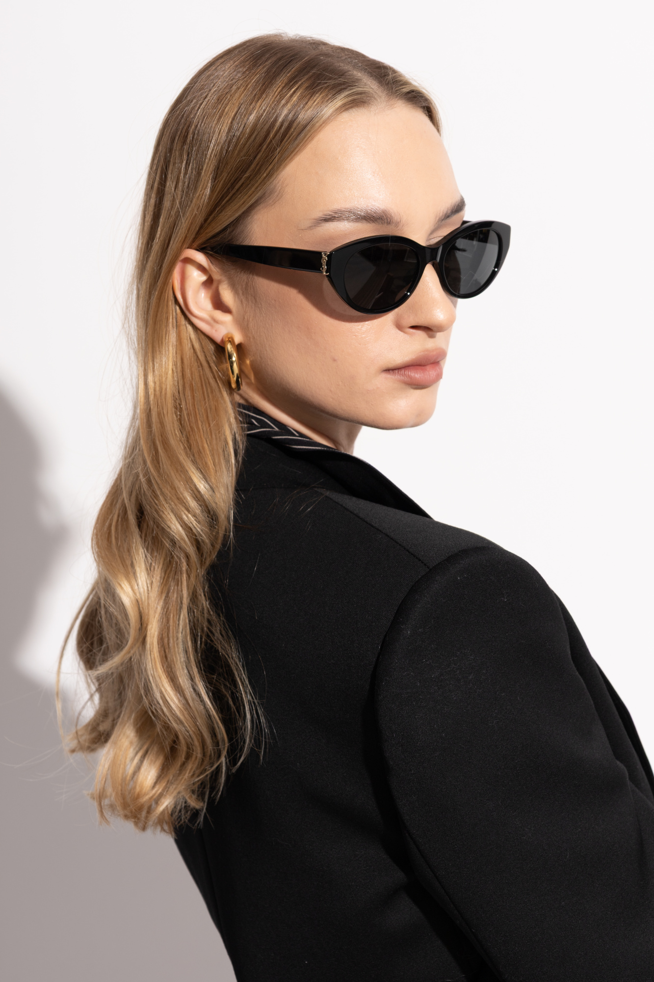 Saint Laurent★SL M148 サングラス 送関込み Saint Laurent SL M148 001 - Black Sunglasses for Woman